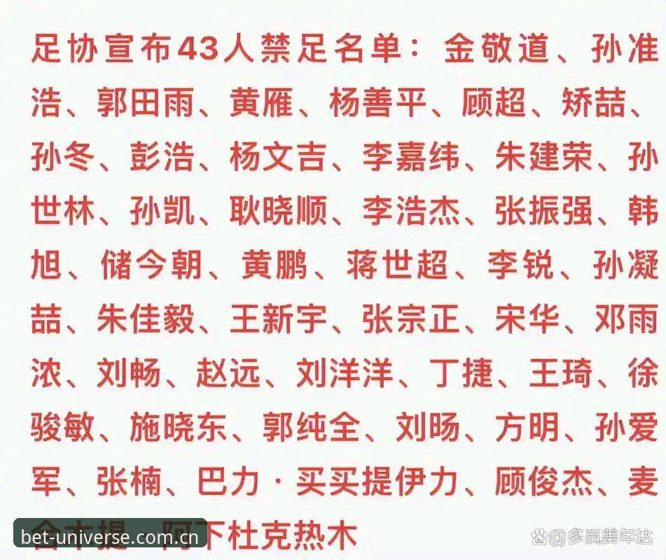 中国足协第三批禁足名单深度解析：在Unibet体育官网追踪赛事公正性操作教程